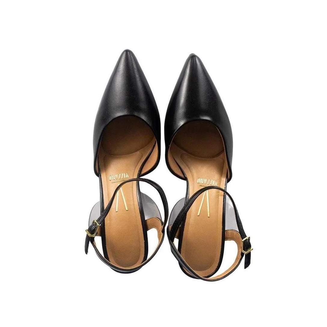 Sapato Scarpin Vizzano Vinil Bico Fino – Preto - Imagem 4