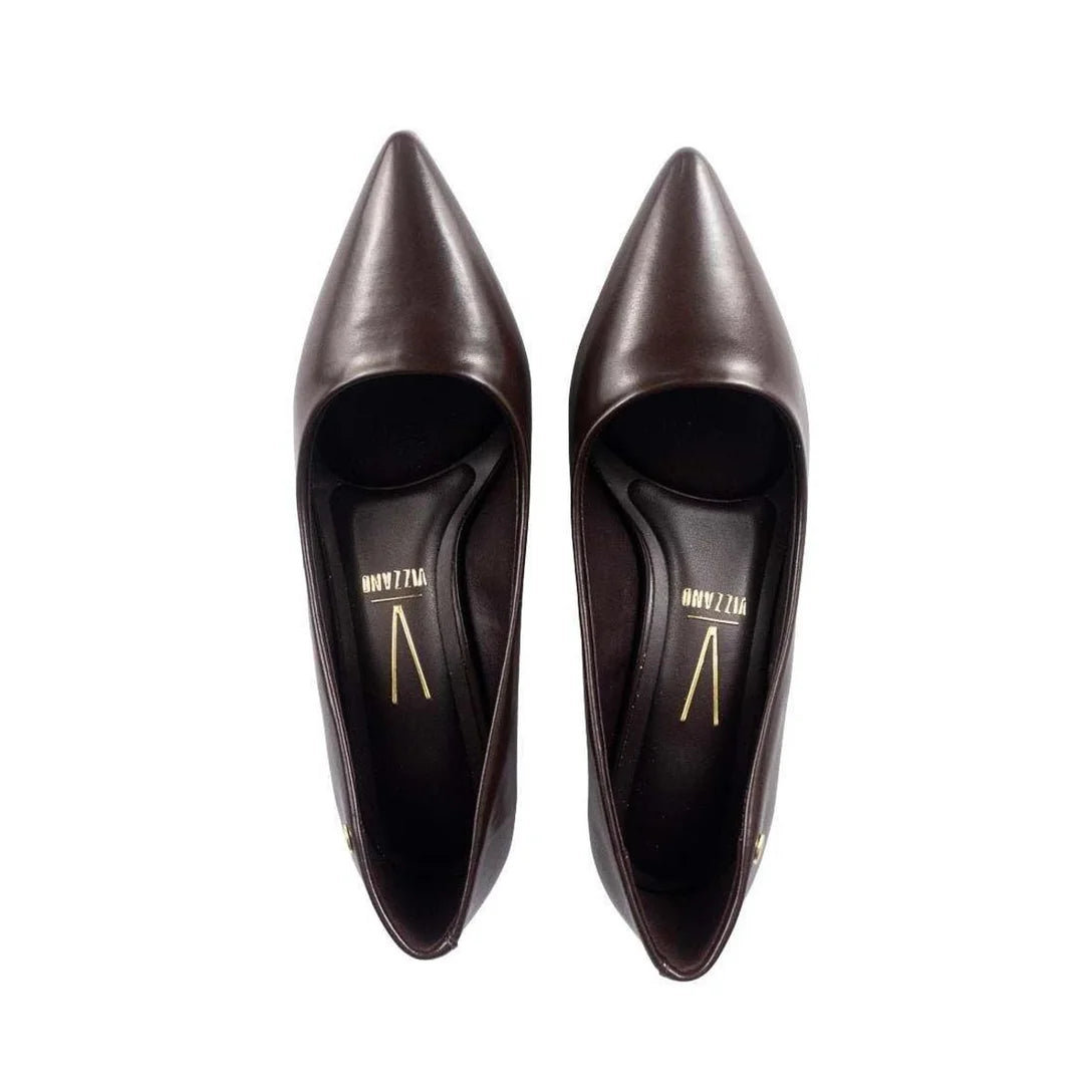 Sapato Scarpin Vizzano Clássico Salto Baixo – Marrom - Imagem 5