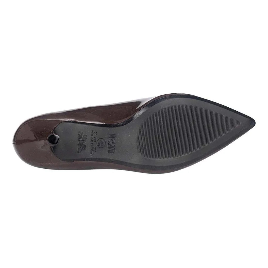 Sapato Scarpin Vizzano Salto Médio Verniz – Marrom - Imagem 5