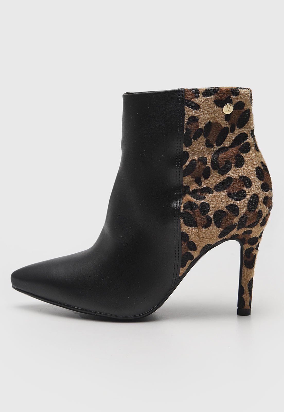 Bota Vizzano Animal Print Onça Preta