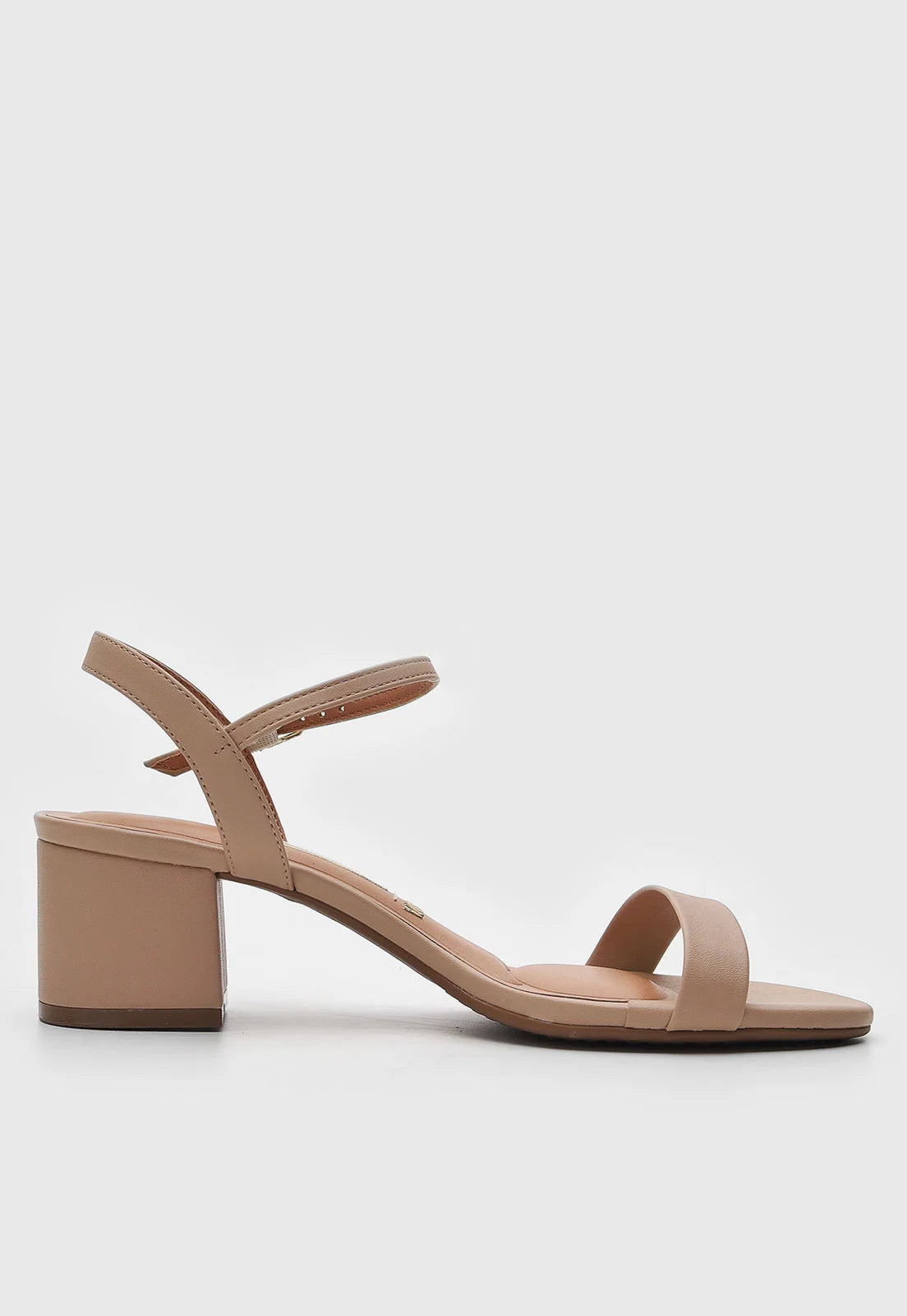 Sandália Vizzano Salto Grosso Bege - Imagem 2