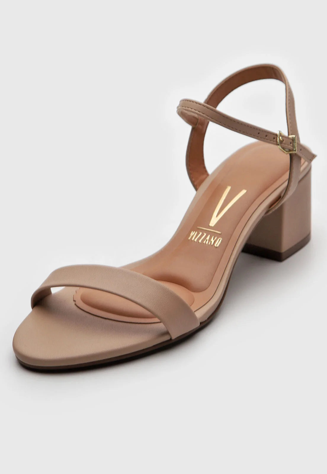 Sandália Vizzano Salto Grosso Bege - Imagem 3