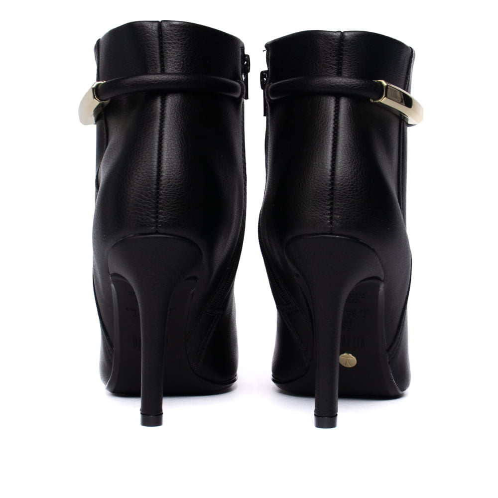 Bota Feminina Vizzano Cano Médio Salto Fino Preto - Imagem 2