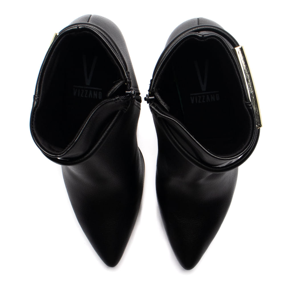 Bota Feminina Vizzano Cano Médio Salto Fino Preto - Imagem 3