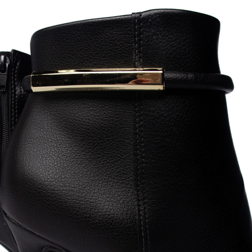 Bota Feminina Vizzano Cano Médio Salto Fino Preto - Imagem 4