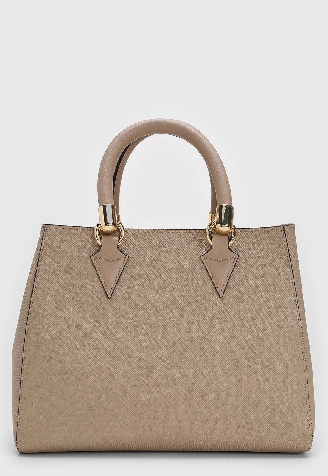 Bolsa Tiracolo Vizzano Alça Dupla Bege - Imagem 3