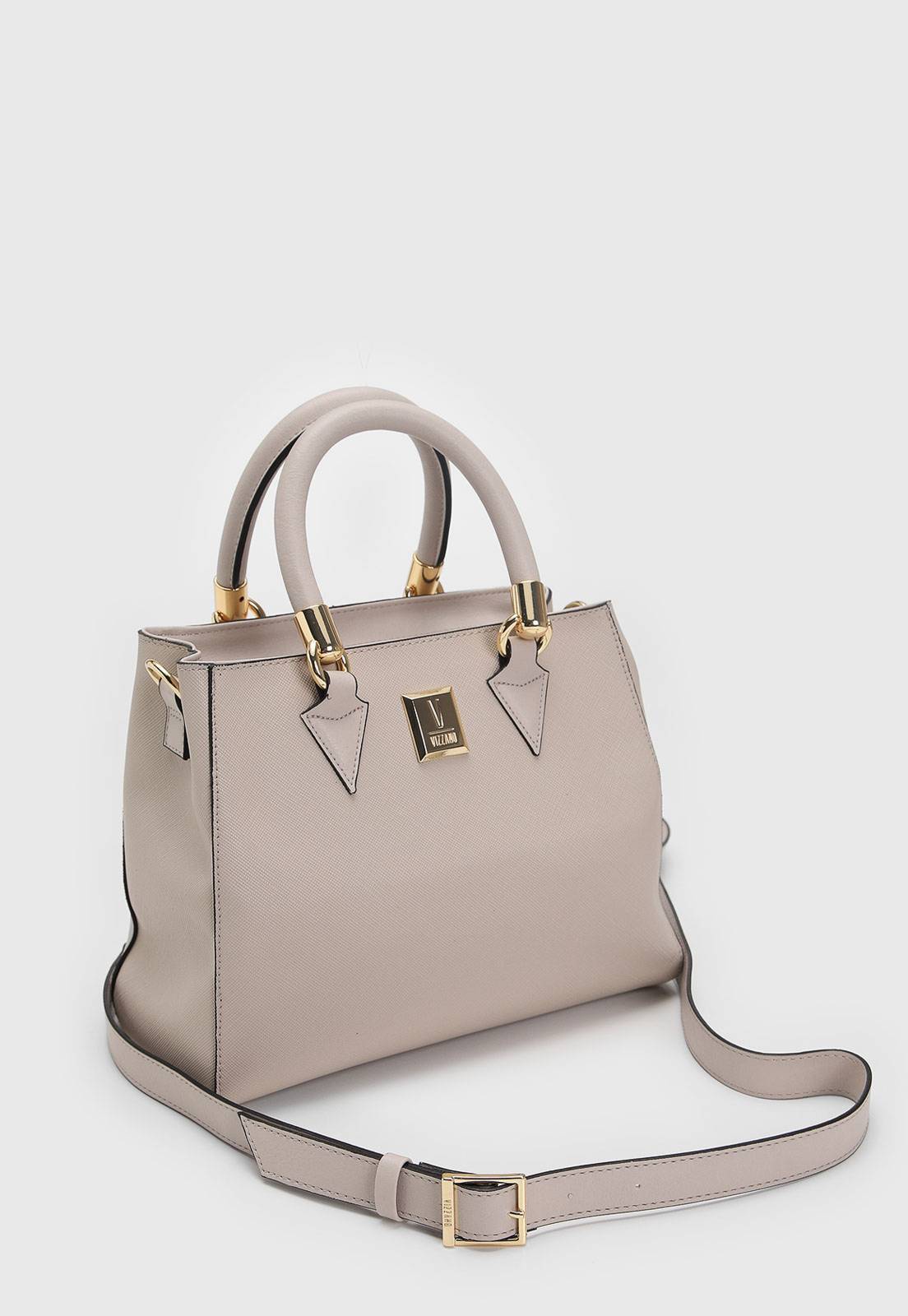 Bolsa Tiracolo Vizzano Alça Dupla Cinza - Imagem 2