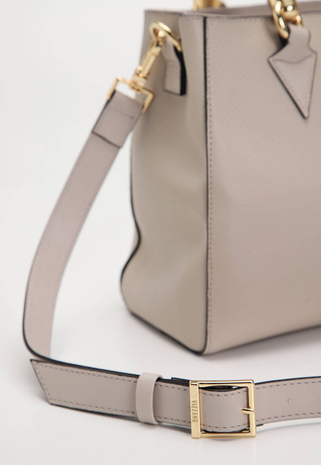 Bolsa Tiracolo Vizzano Alça Dupla Cinza - Imagem 5