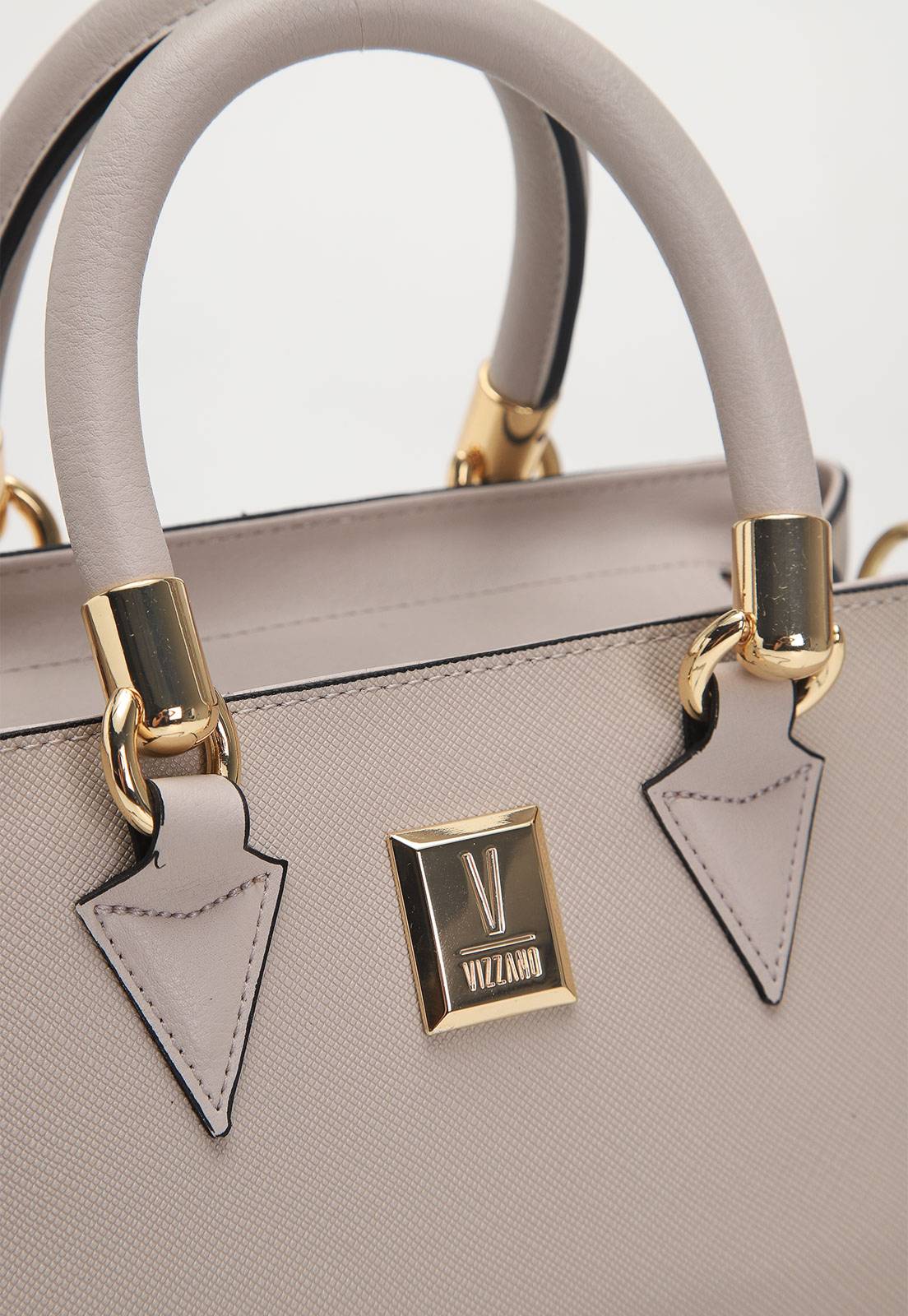 Bolsa Tiracolo Vizzano Alça Dupla Cinza - Imagem 4