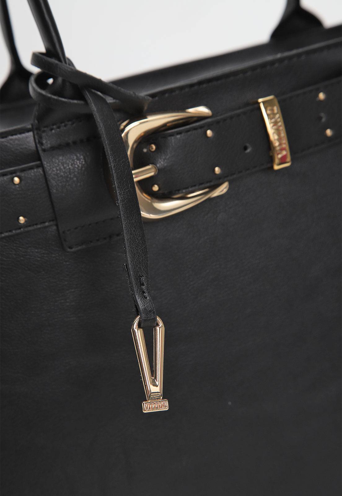 Bolsa Tiracolo Vizzano Tote Preta - Imagem 5