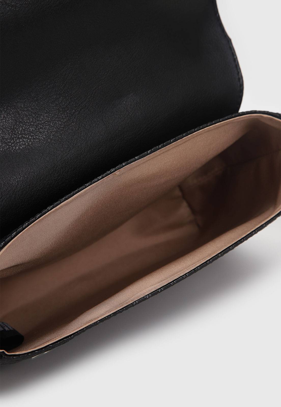 Bolsa Transversal Vizzano Alça Ajustável Preta - Imagem 6