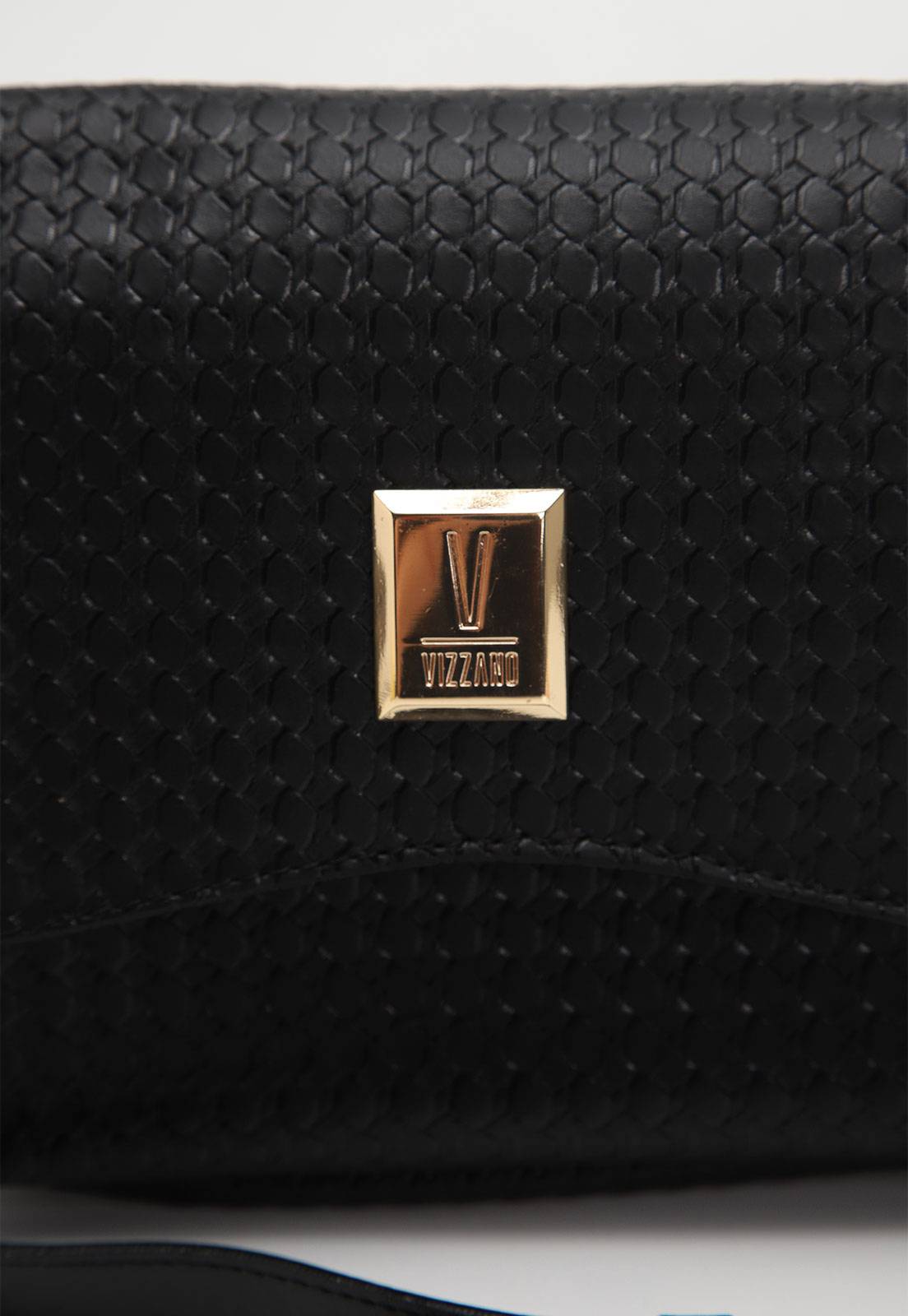 Bolsa Transversal Vizzano Alça Ajustável Preta - Imagem 4