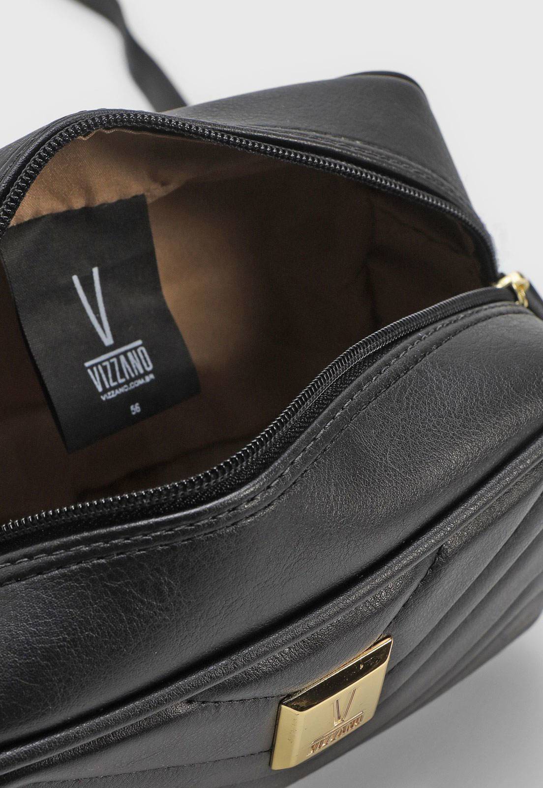 Bolsa Vizzano Matelassê Preta - Imagem 5