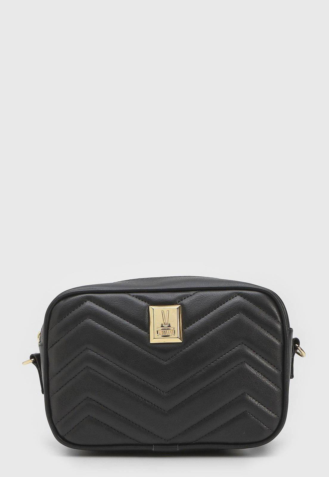 Bolsa Vizzano Matelassê Preta