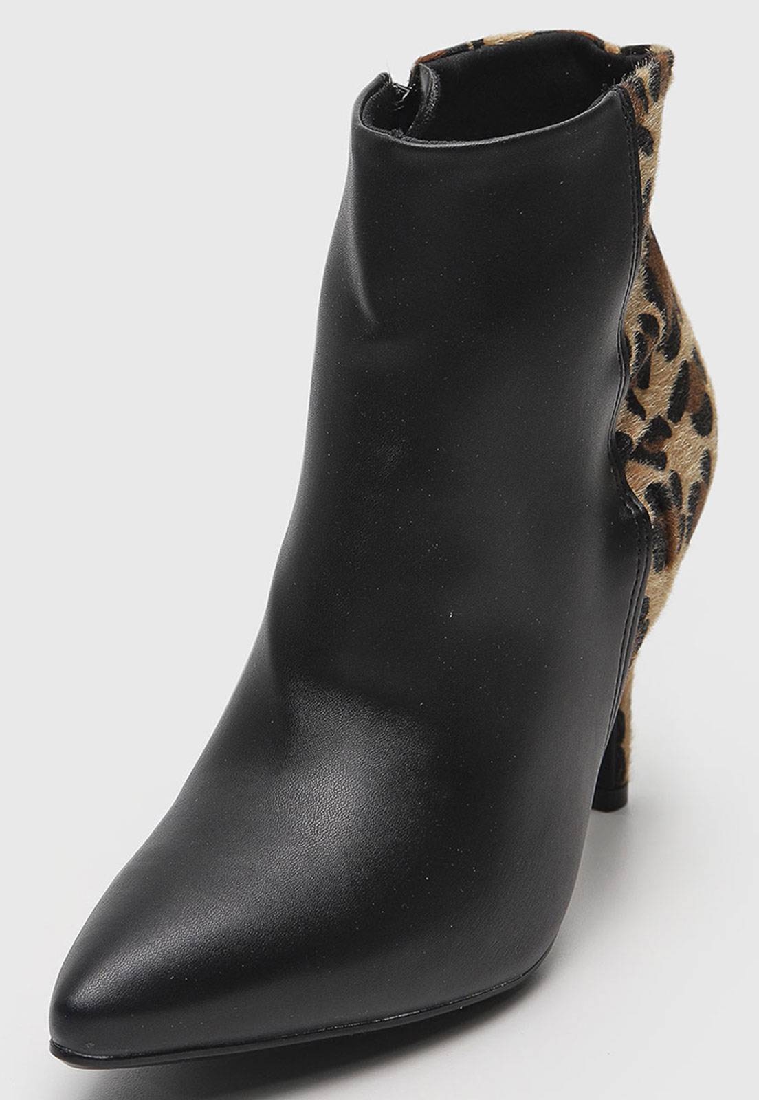 Bota Vizzano Animal Print Onça Preta - Imagem 3