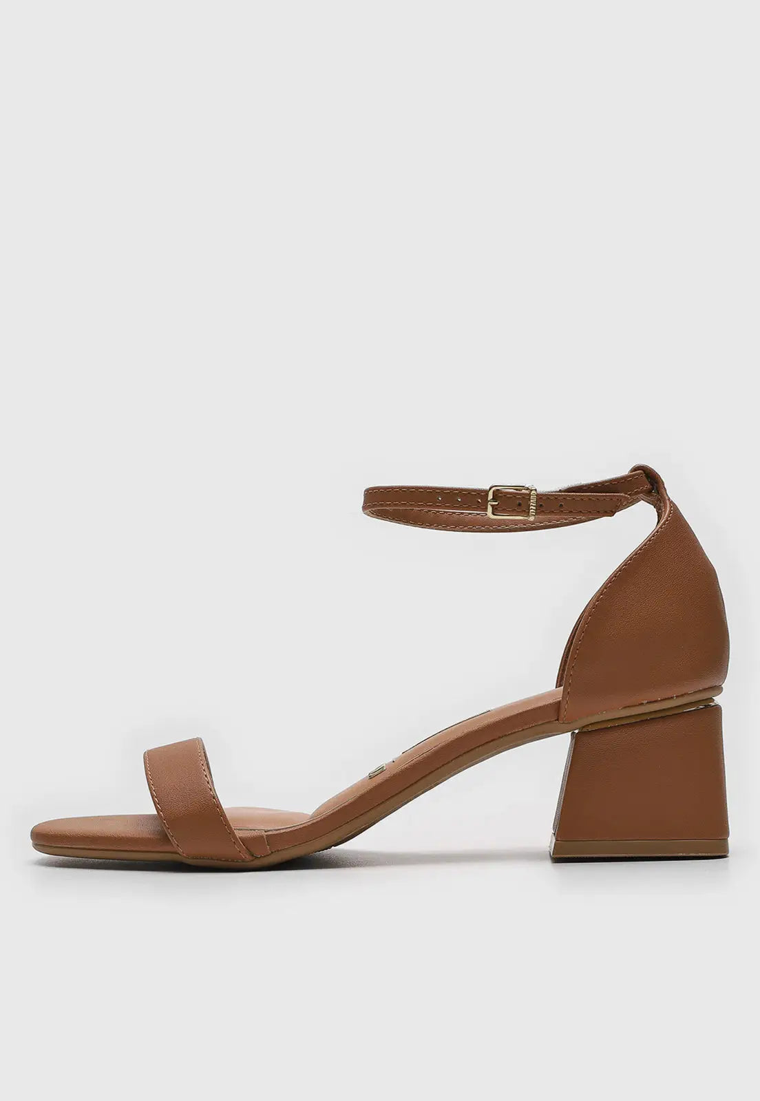 Sandália Vizzano Salto Bloco Caramelo