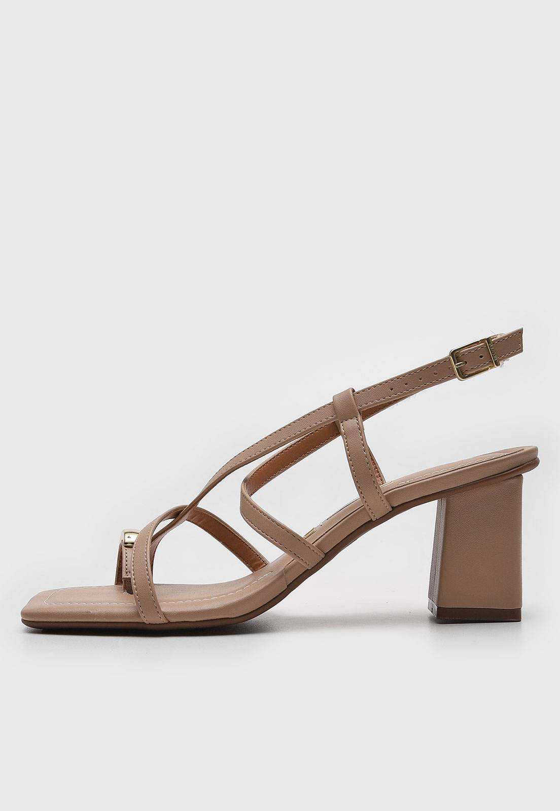 Sandália Vizzano Tira Cruzada Bege
