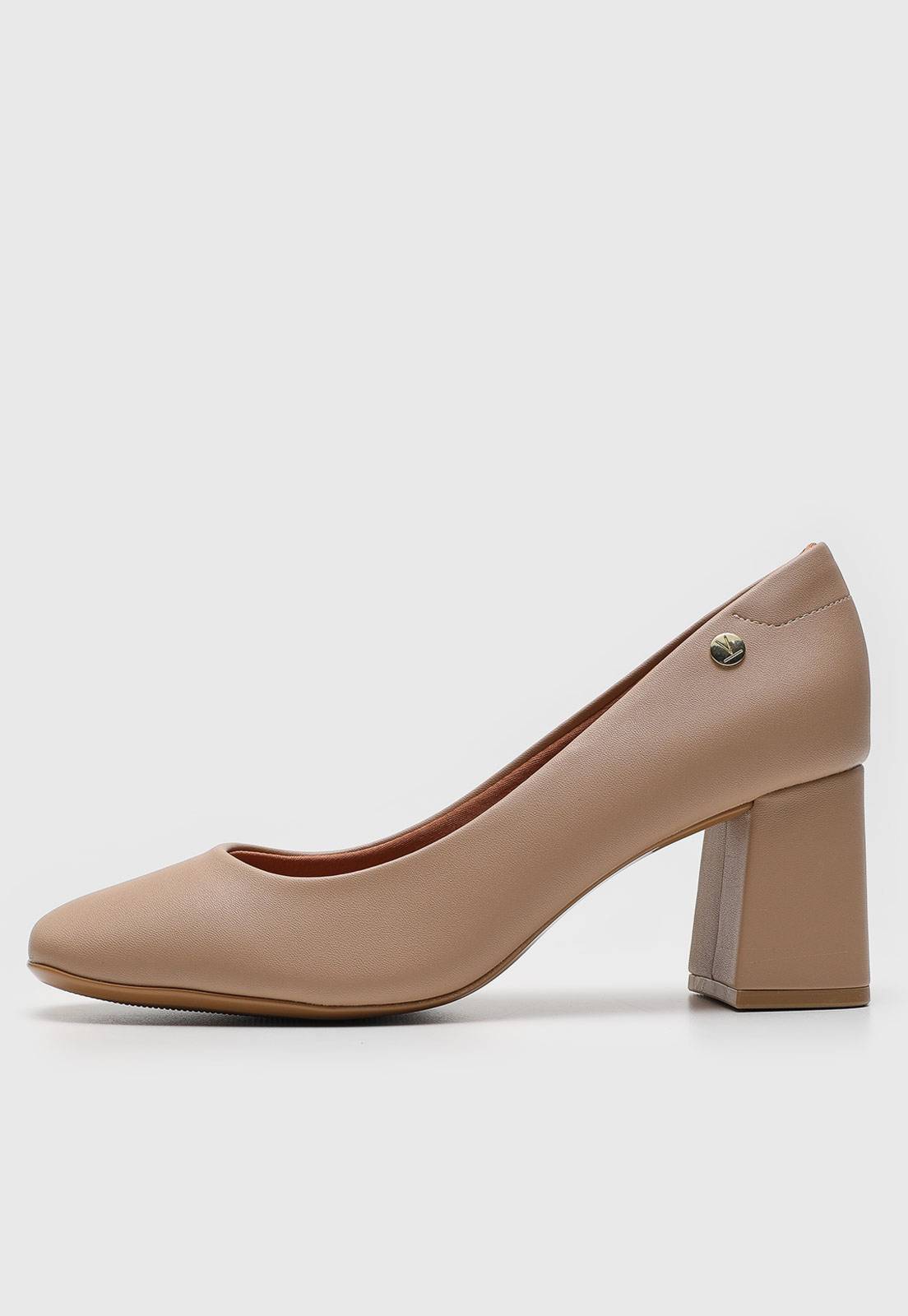 Scarpin Vizzano Liso Preto | Bege - Imagem 3