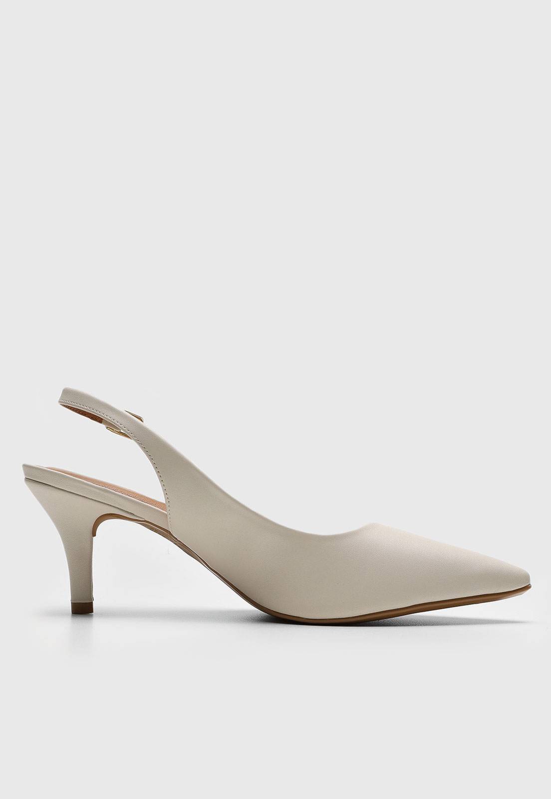 Scarpin Vizzano Slingback Off-White - Imagem 2