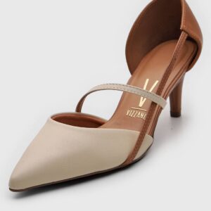 Scarpin Vizzano Tiras Off-White