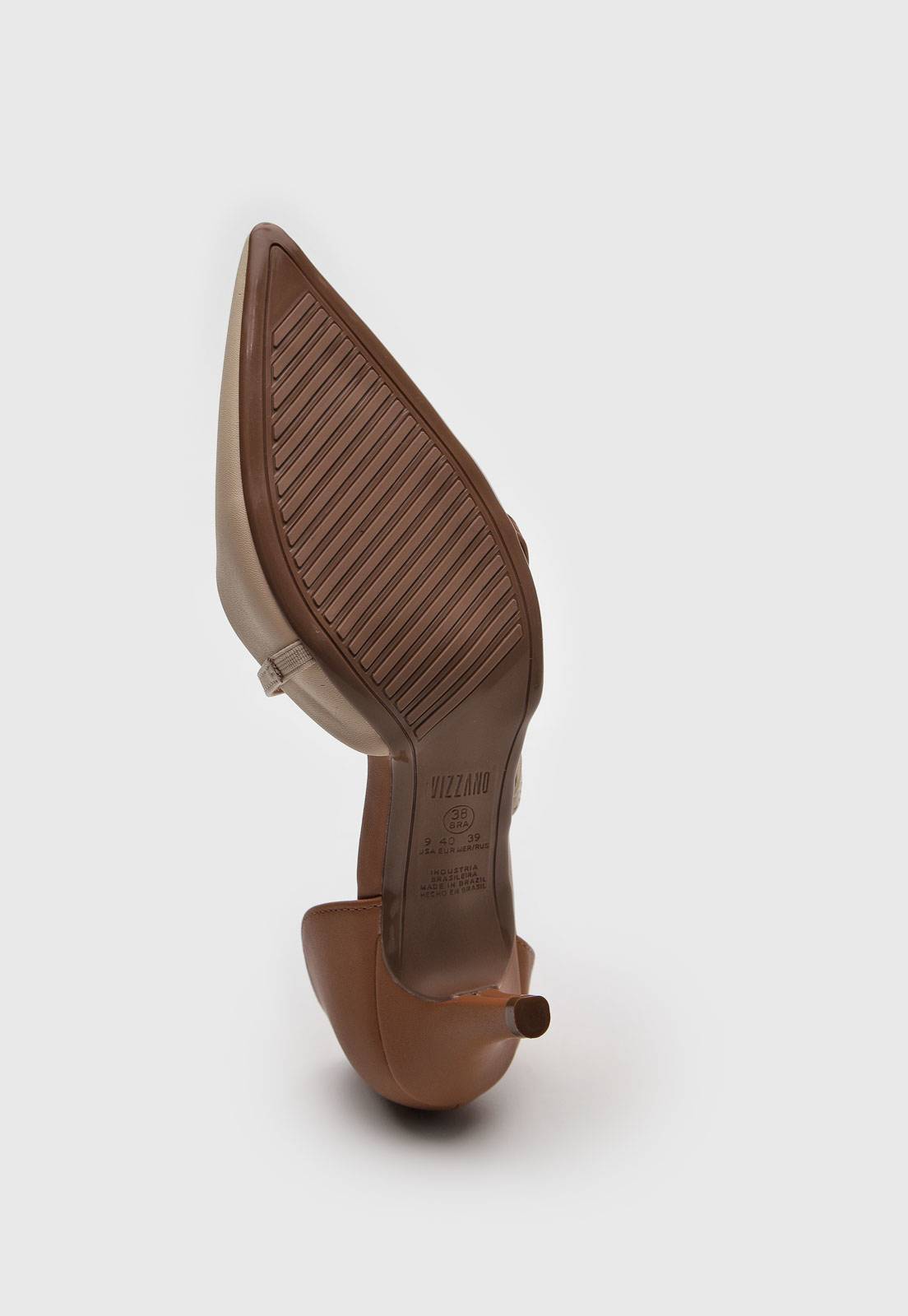 Scarpin Vizzano Tiras Off-White - Imagem 4