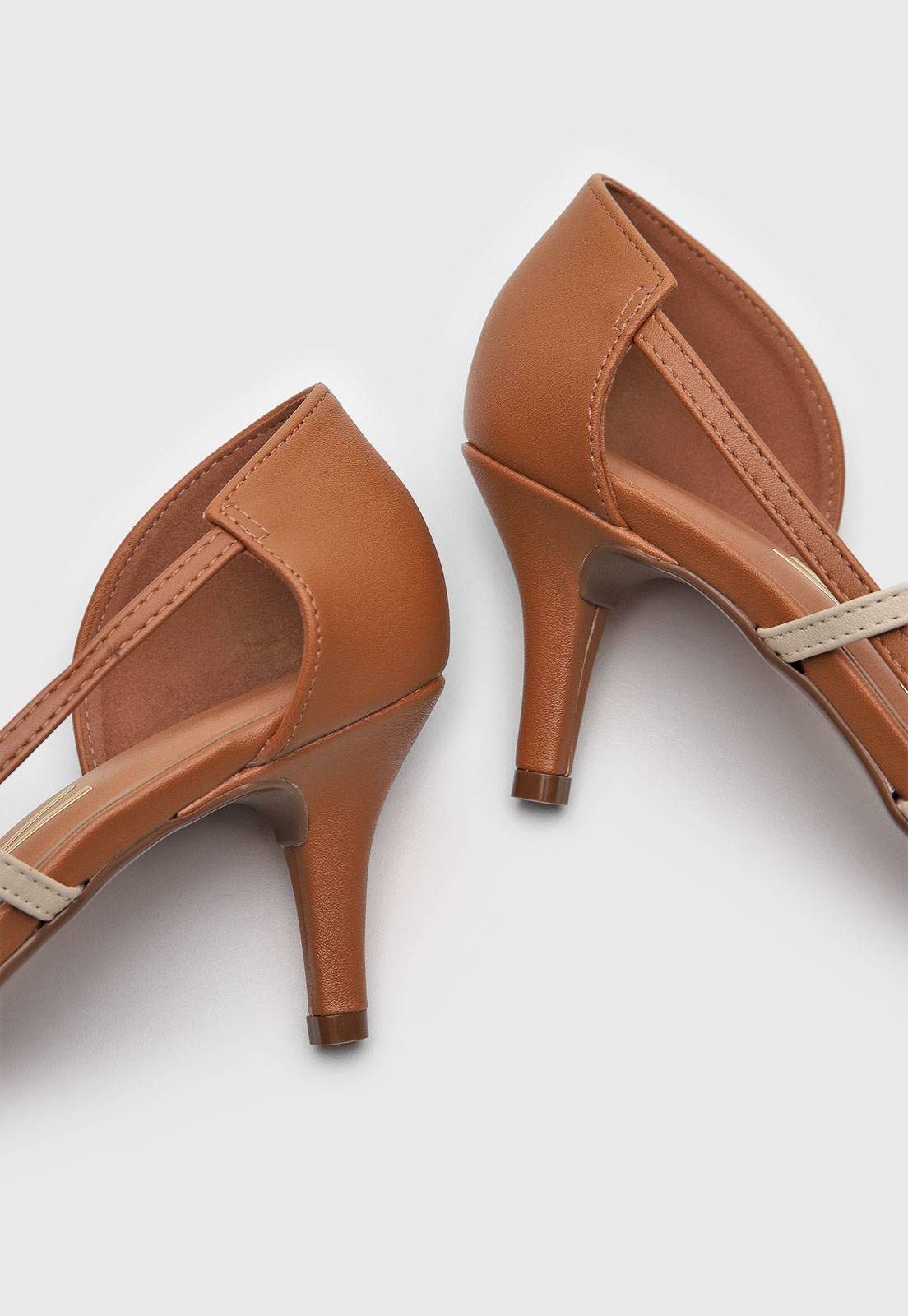 Scarpin Vizzano Tiras Off-White - Imagem 3